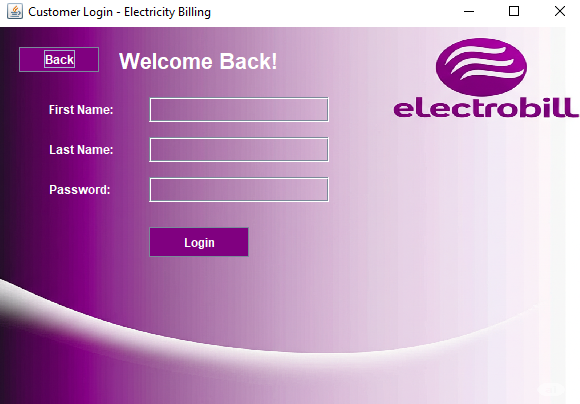 ElectroBill Screen 2